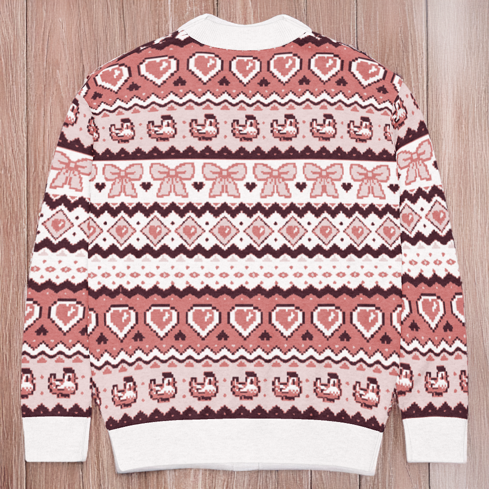 Pixel Chicken Love Cardigan