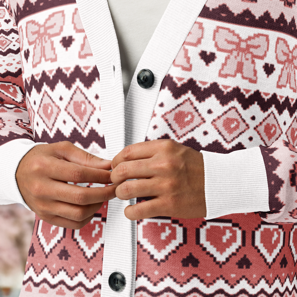 Pixel Chicken Love Cardigan