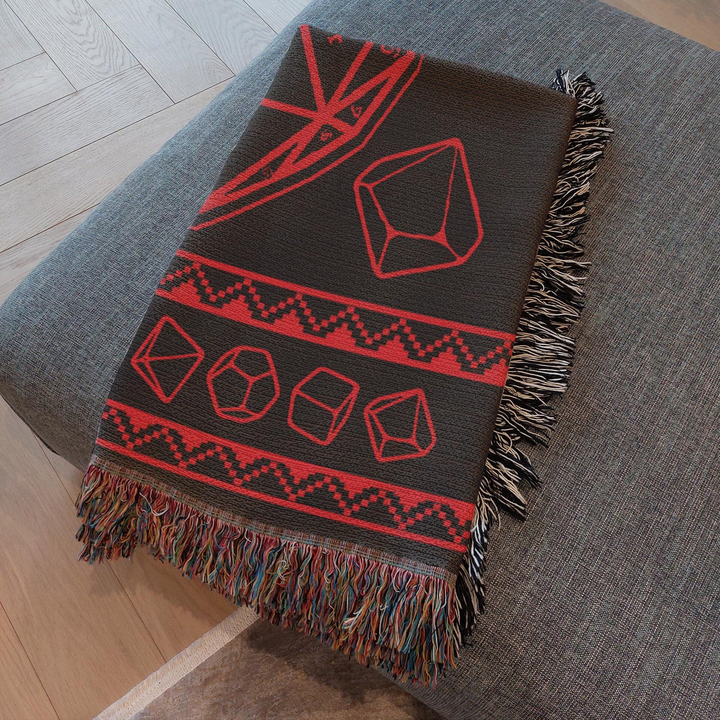 D20 Love Woven Throw Blanket