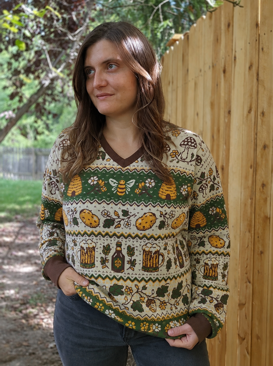 Concerning Hobbits V Neck Sweater