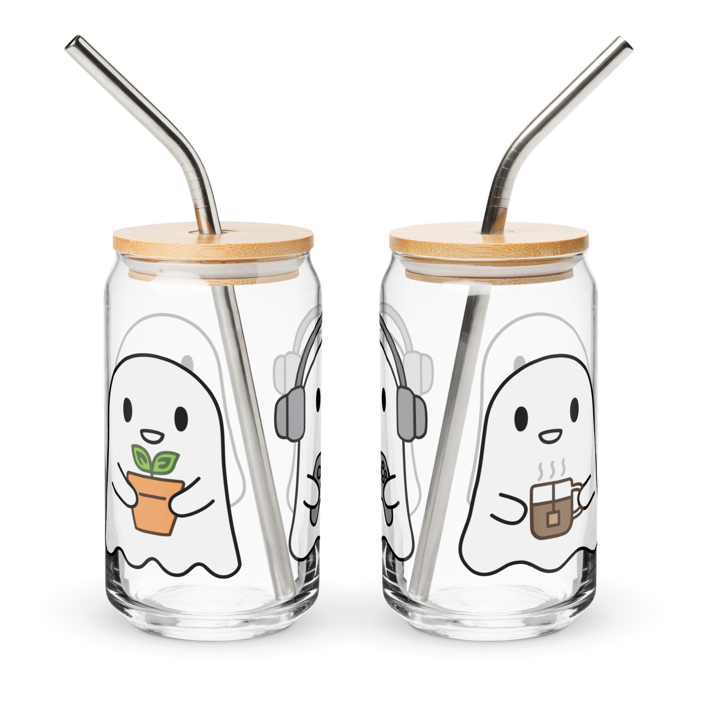 Cozy Gamer Ghosts Can Glass