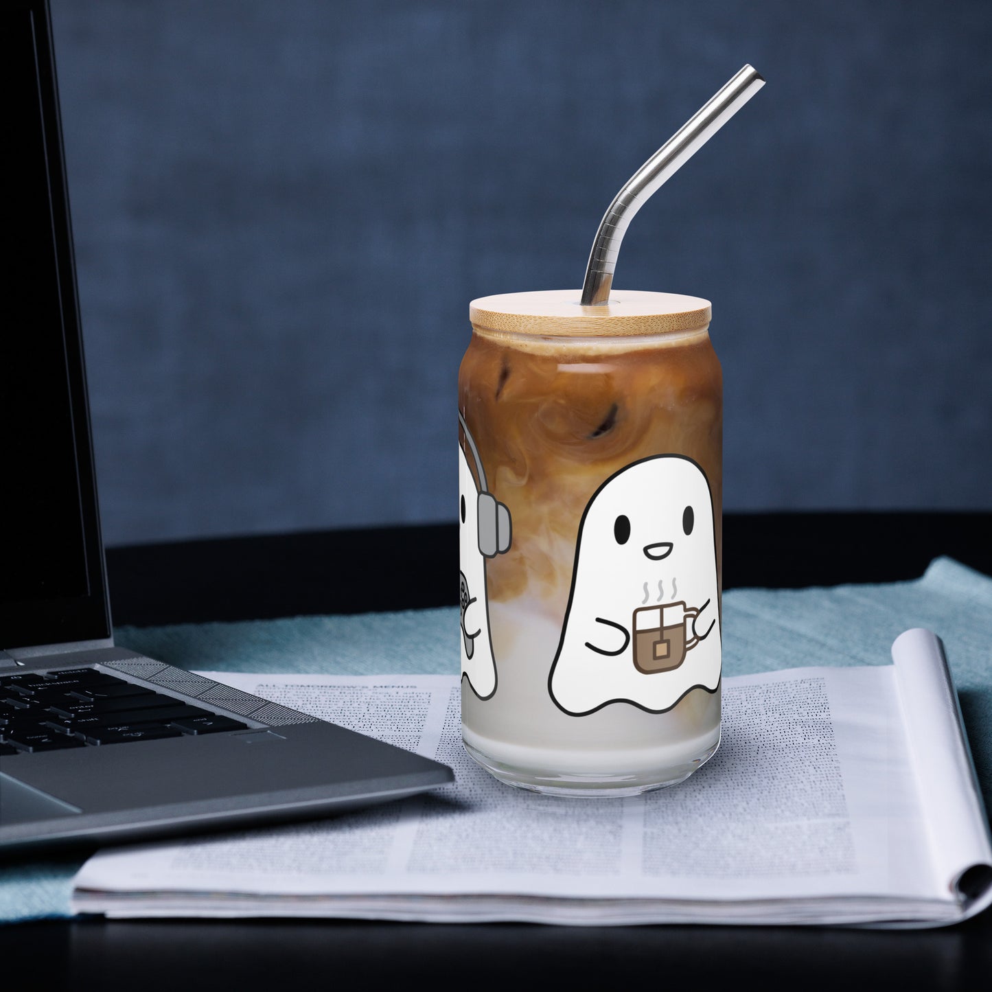 Cozy Gamer Ghosts Can Glass