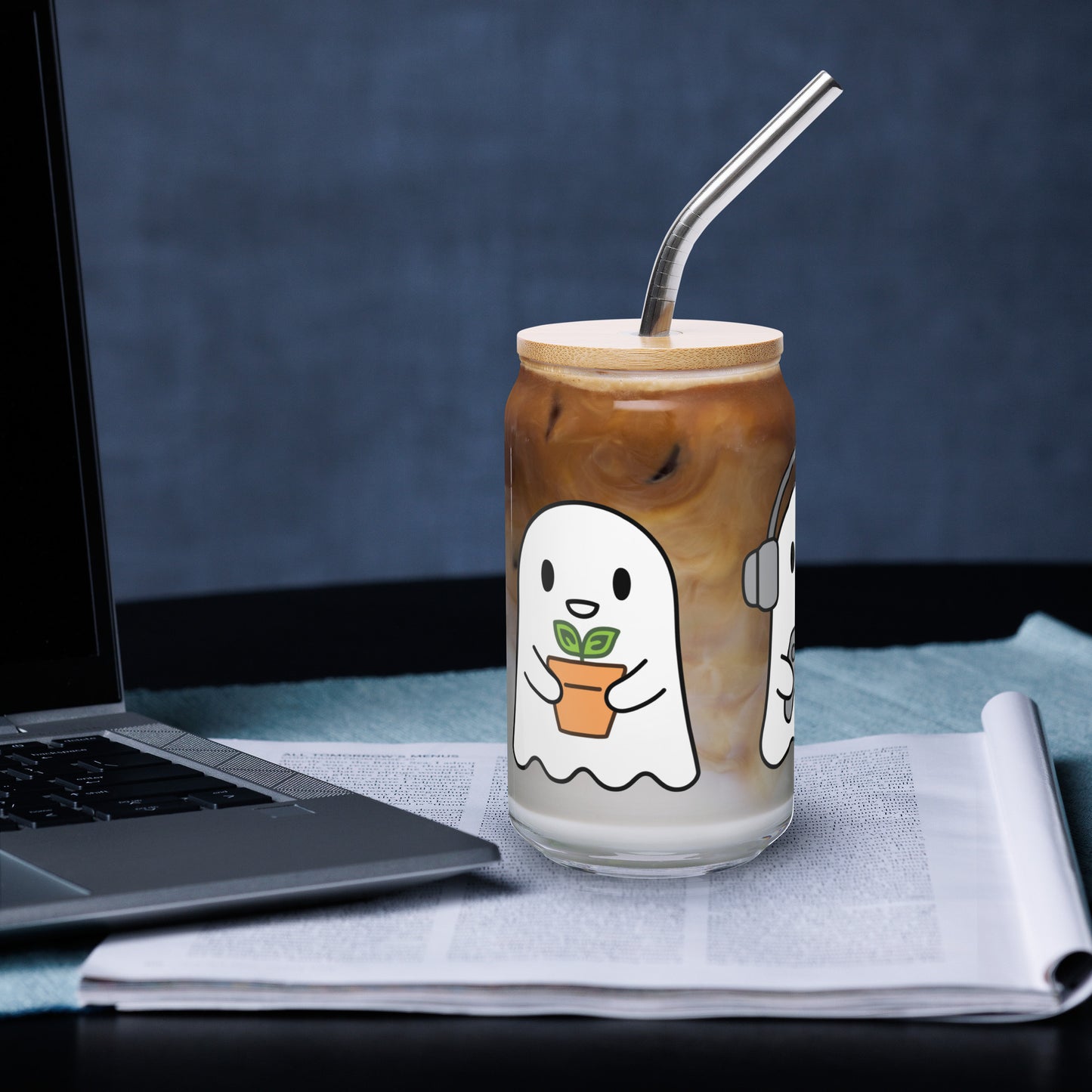 Cozy Gamer Ghosts Can Glass