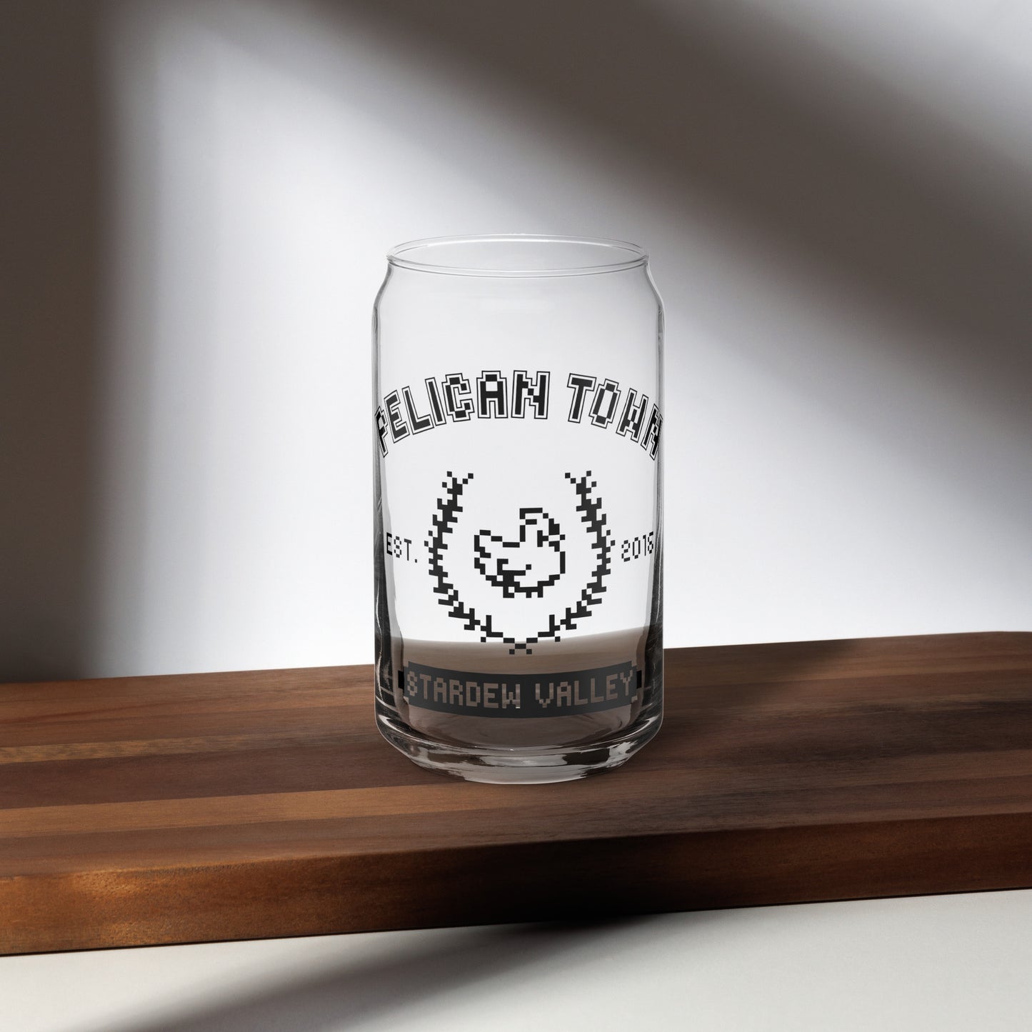 Pelican Town Pixel Can Glass