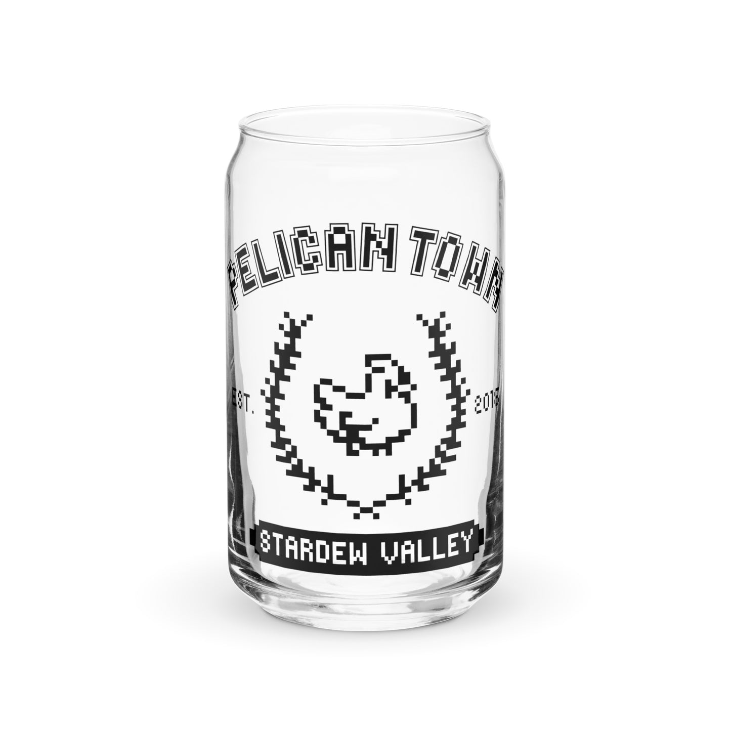 Pelican Town Pixel Can Glass