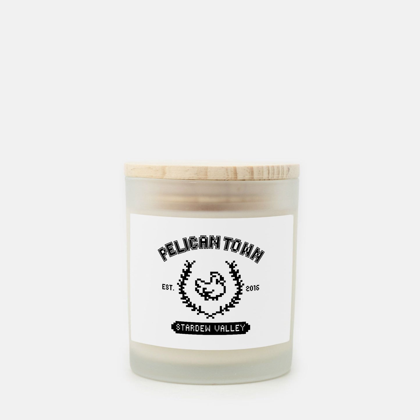 Pelican Town Candle Frosted Glass (Hand Poured 11 oz)