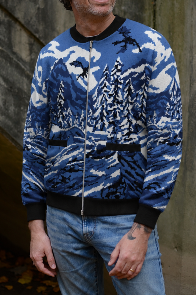 Winter Dragon Bomber Jacket