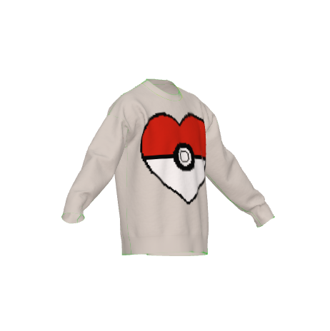 Poke Heart Sweater