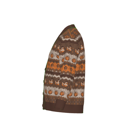 Fall Pixel Chicken Cardigan