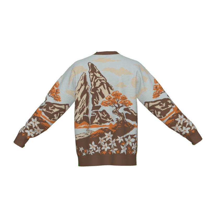 Hero and Fire Dragon Knit Sweater