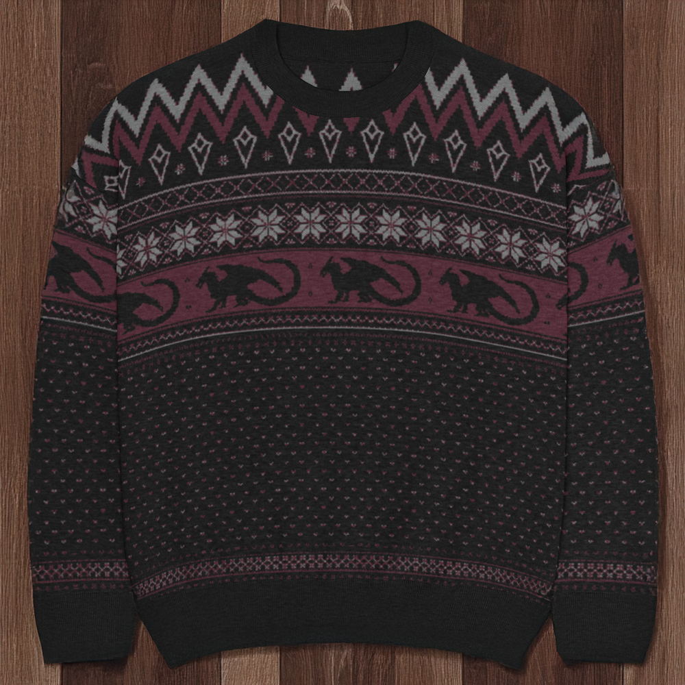 Dark Dragonborn Nordic Sweater