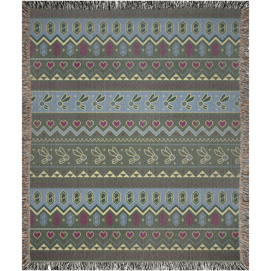 Fairies and Rupees Woven Throw Blanket