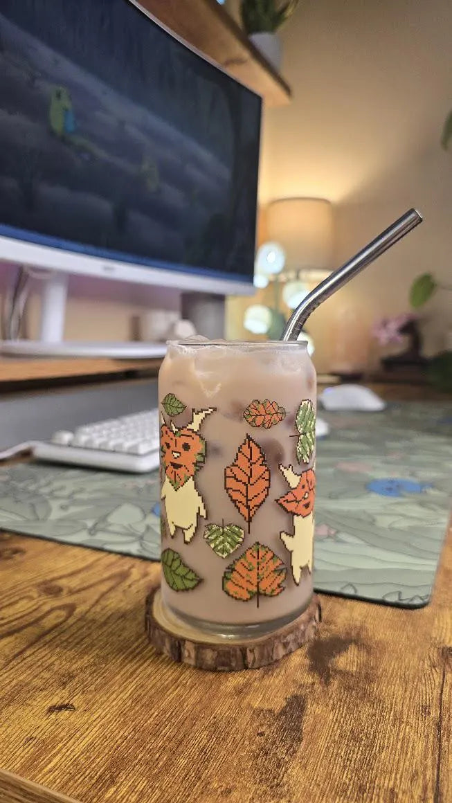 Fall Forest Spirit Can Glass