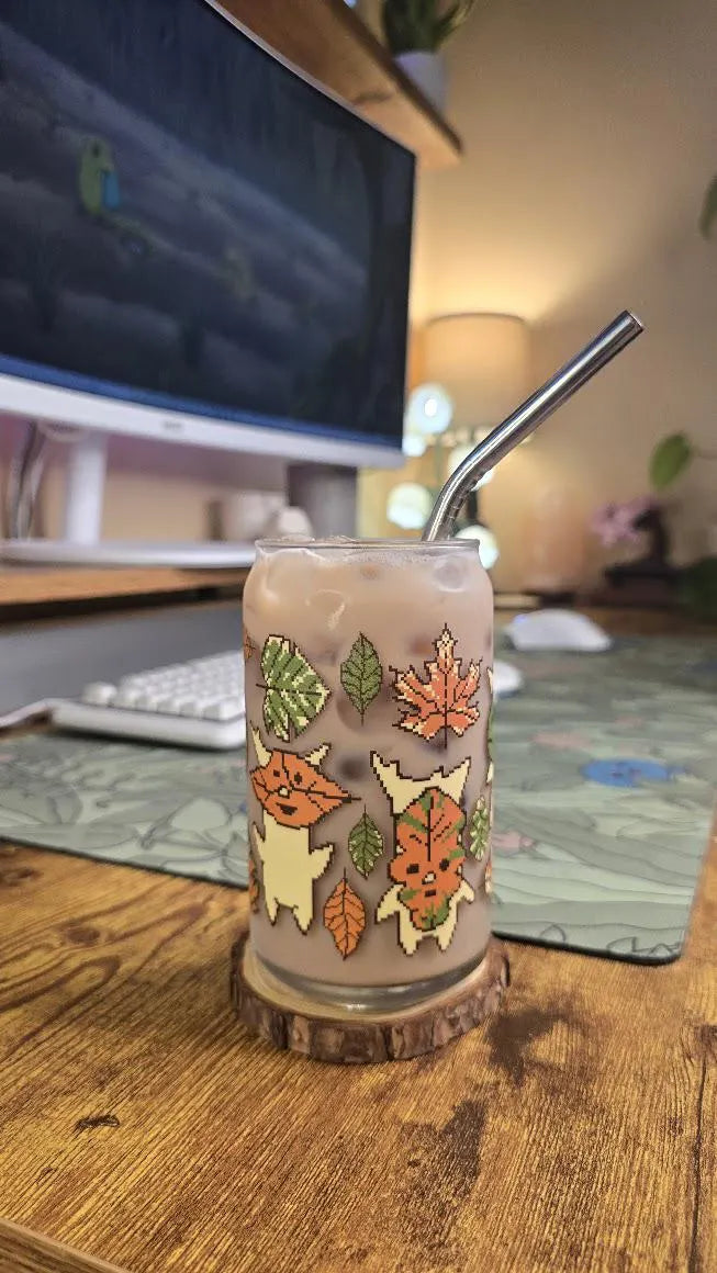 Fall Forest Spirit Can Glass