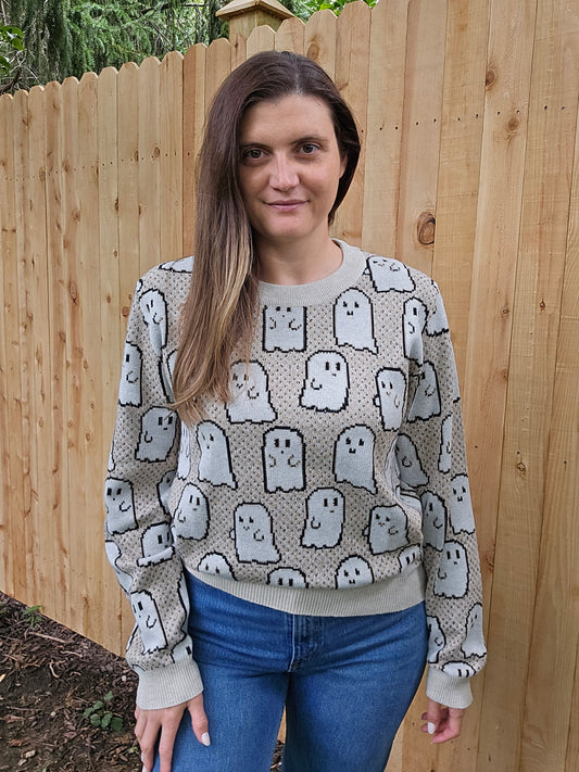 Pixel Ghostie Sweater