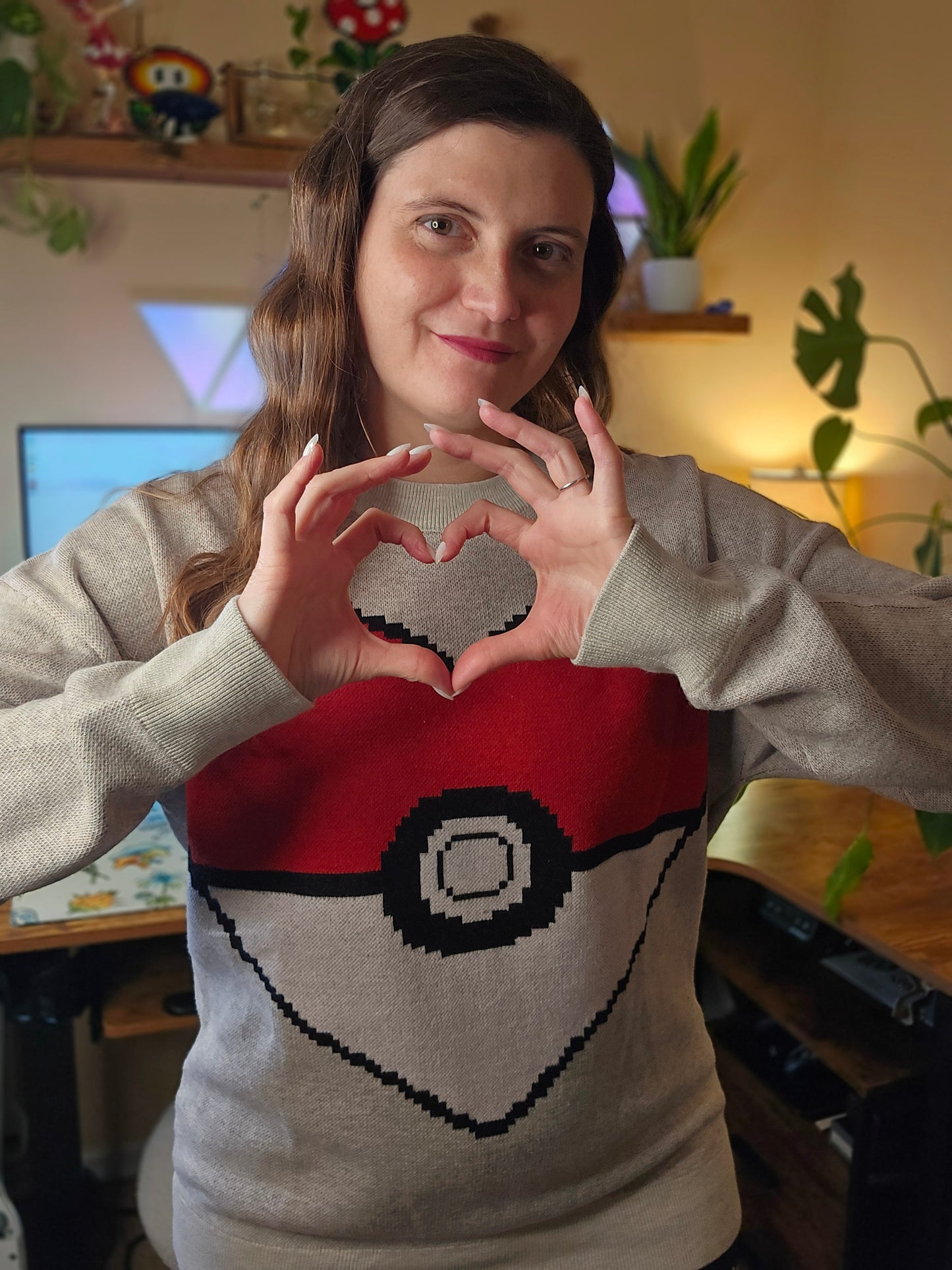 Poke Heart Sweater