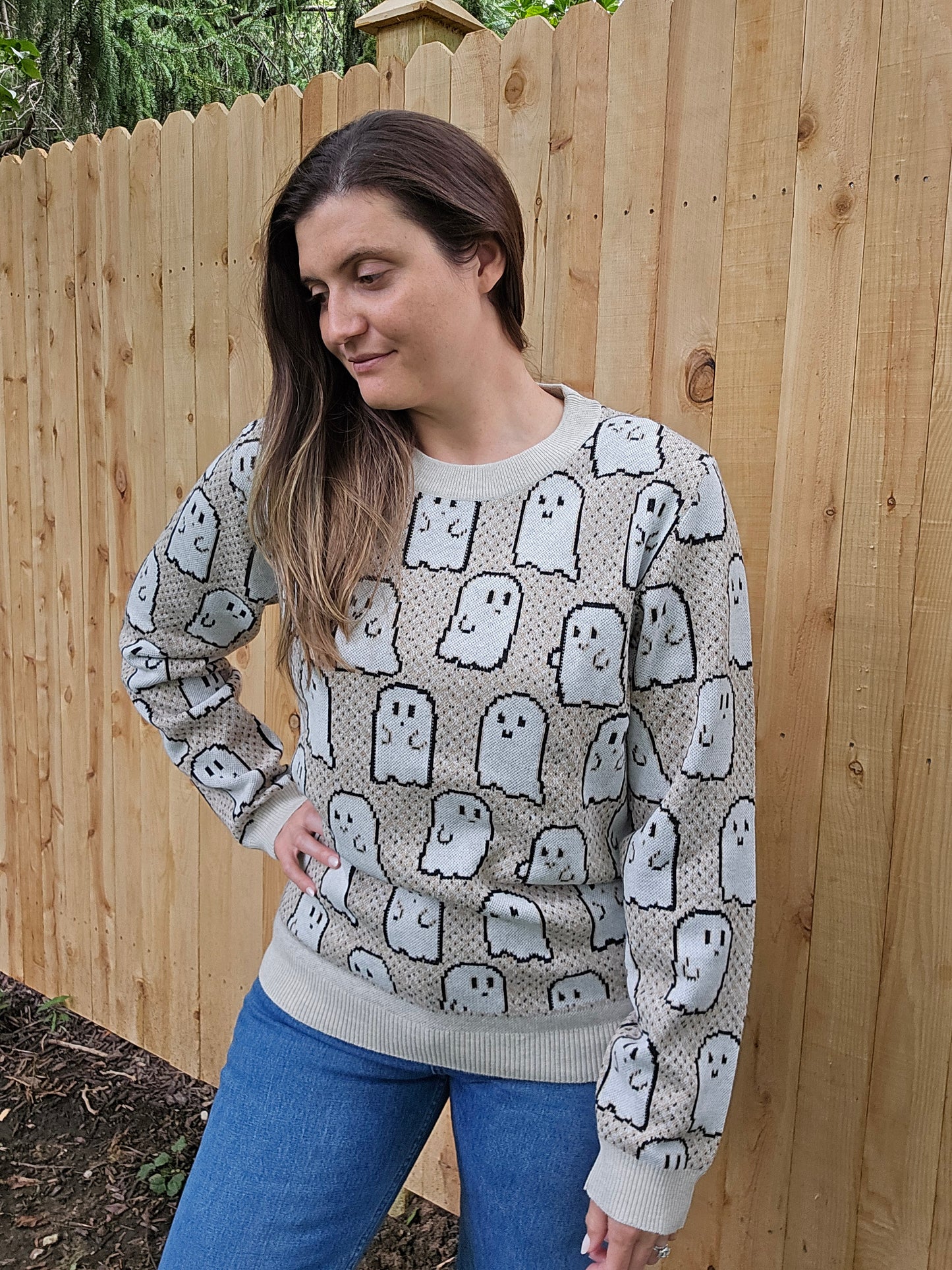Pixel Ghostie Sweater