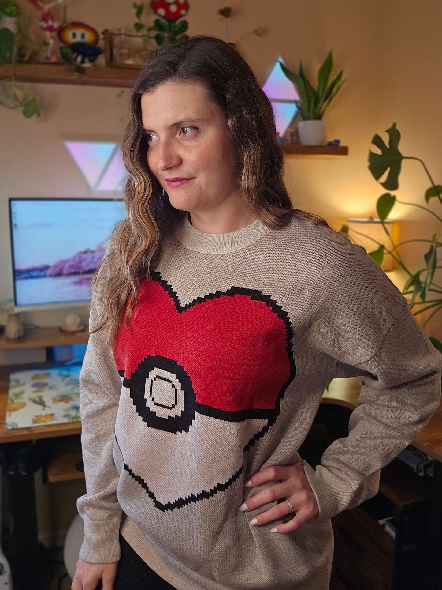 Poke Heart Sweater