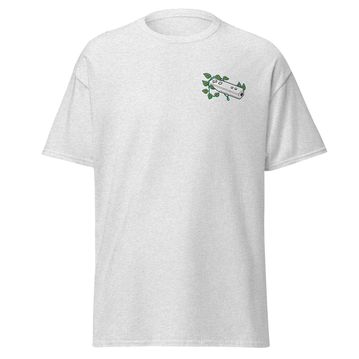 Wii Mote Leaf Embroidered Unisex T-Shirt