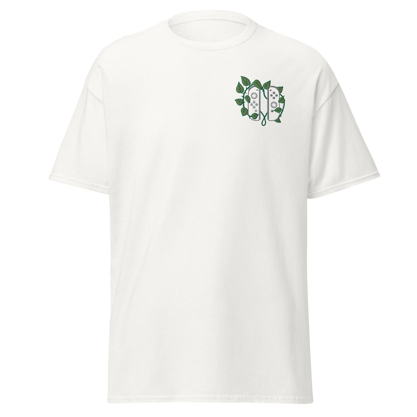 Joy Con Leaf Embroidered Unisex T-Shirt