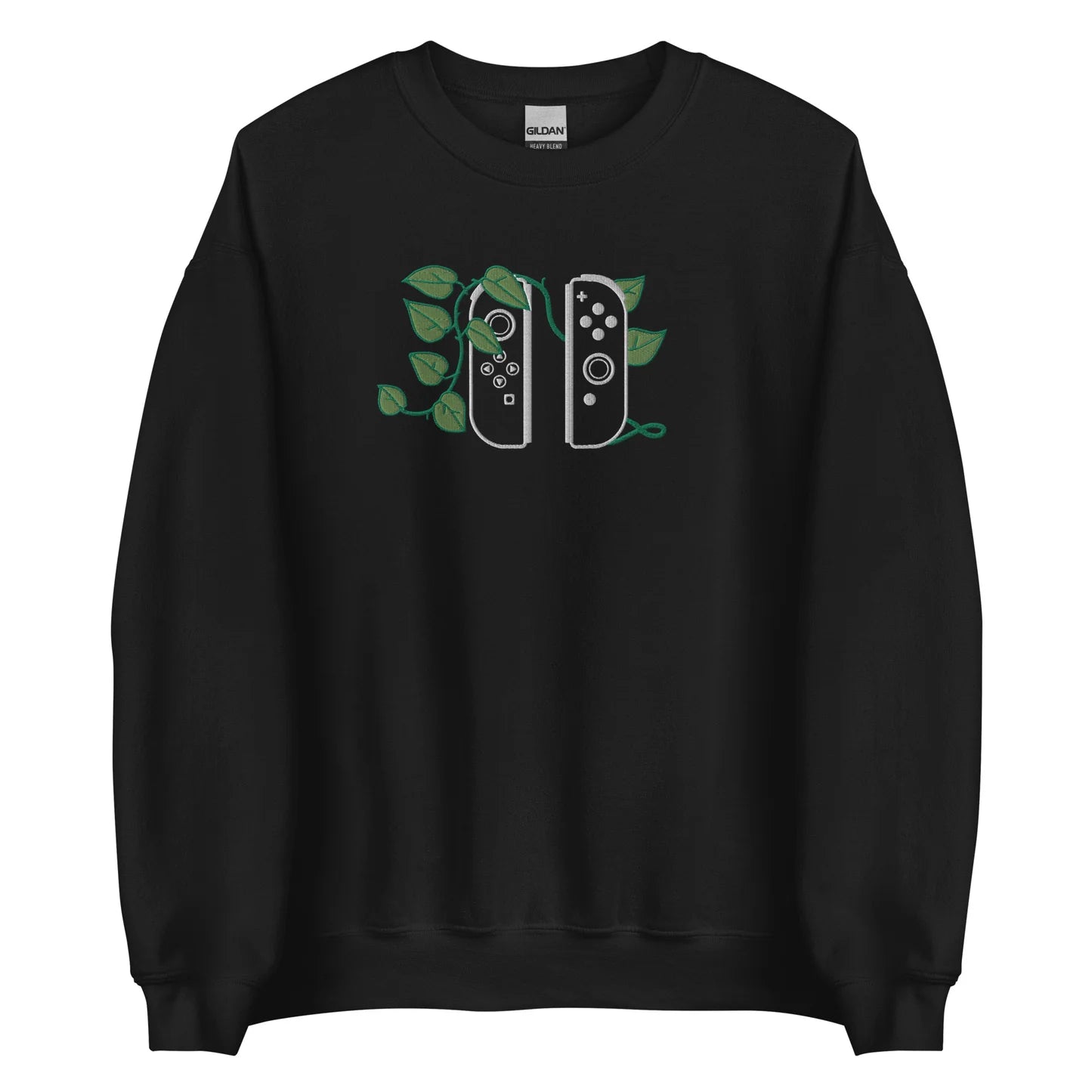 Joy Con Leaf Embroidered Crewneck Sweatshirt