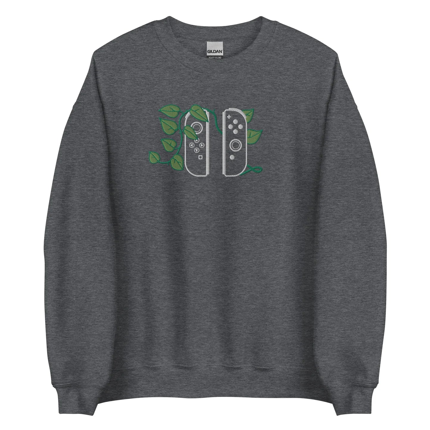 Joy Con Leaf Embroidered Crewneck Sweatshirt