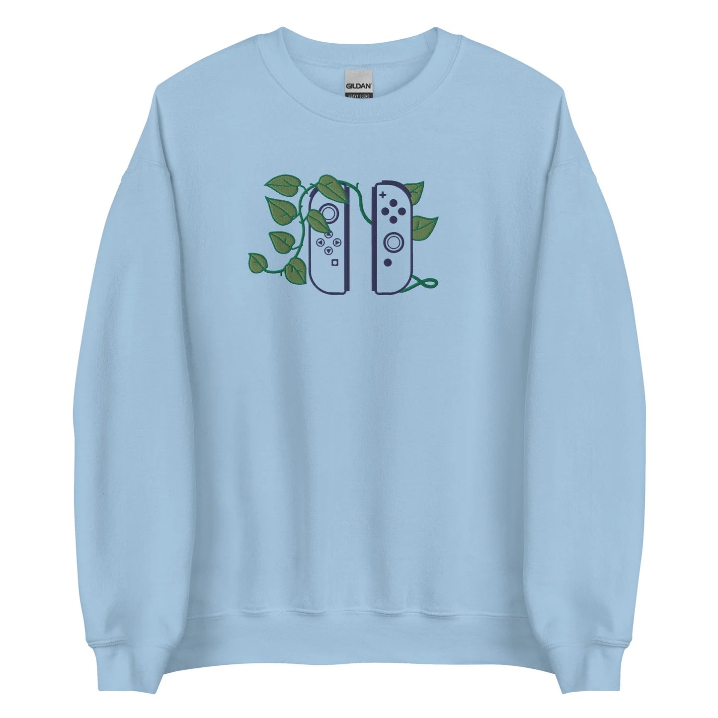 Joy Con Leaf Embroidered Crewneck Sweatshirt