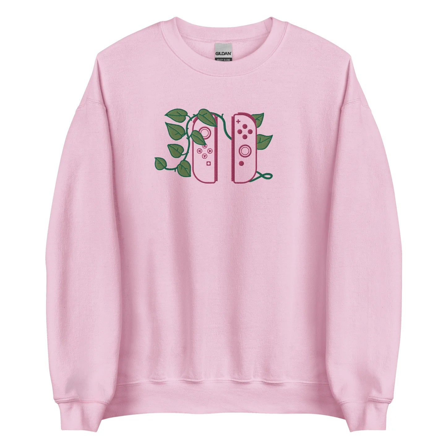 Joy Con Leaf Embroidered Crewneck Sweatshirt