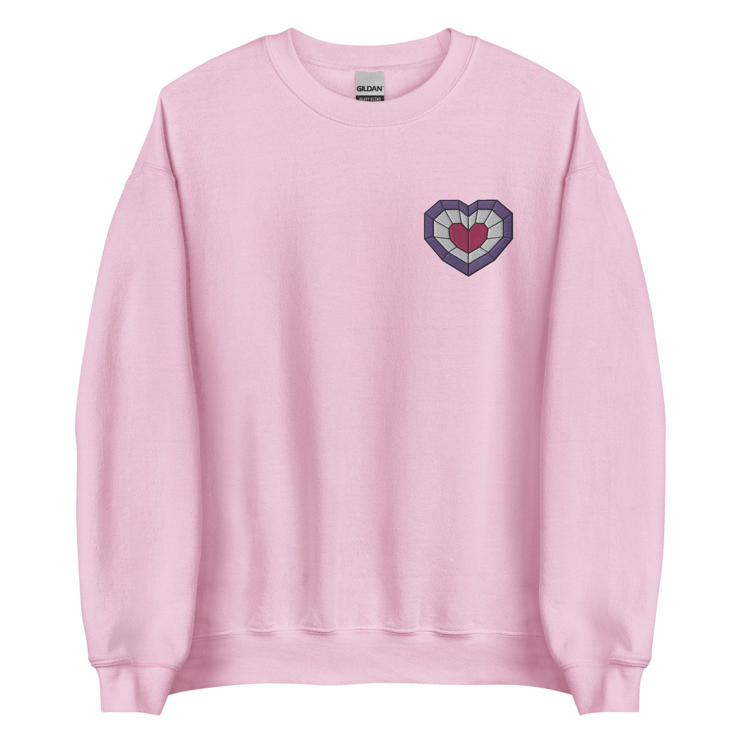 Stained Glass Pink Heart Sweatshirt