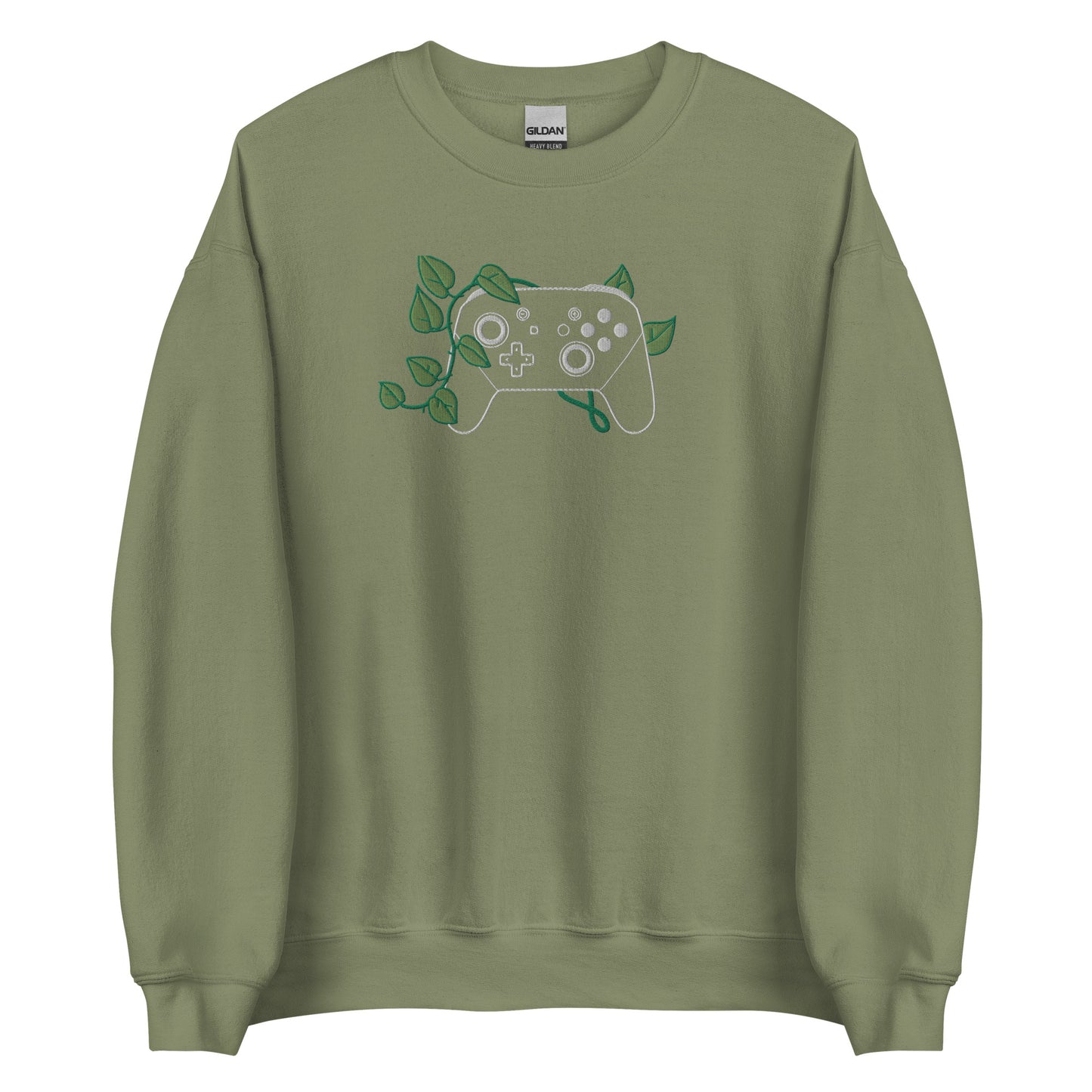 Controller Leaf Embroidered Crewneck Sweatshirt