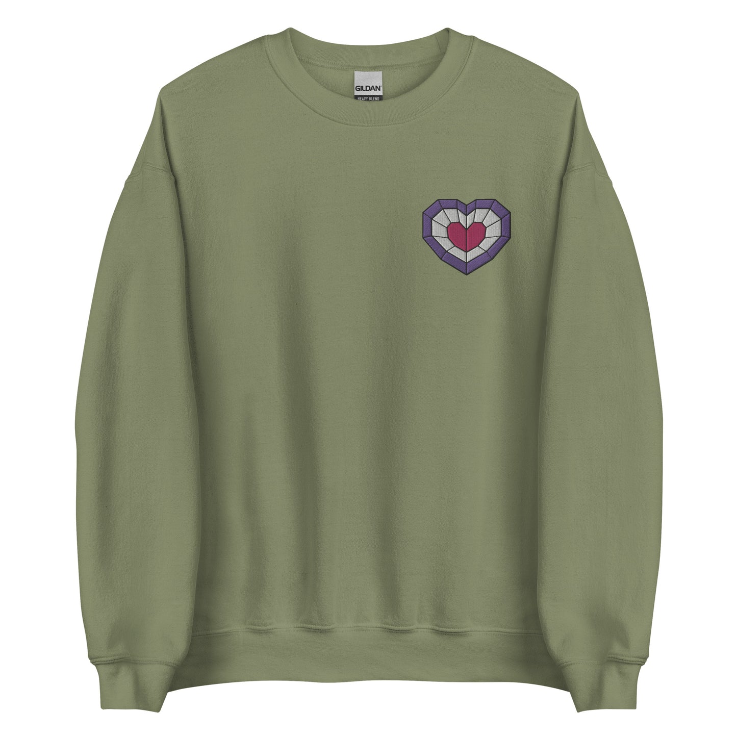 Stained Glass Pink Heart Sweatshirt