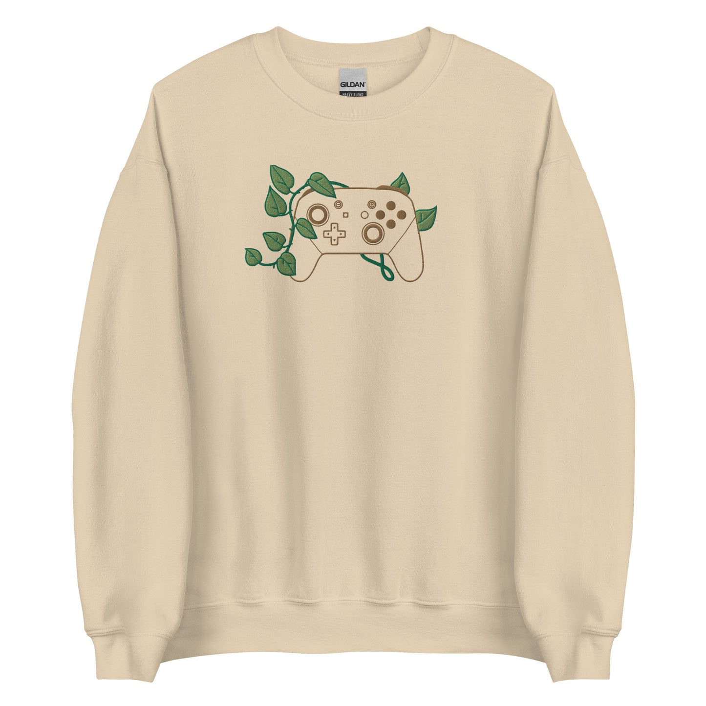 Controller Leaf Embroidered Crewneck Sweatshirt