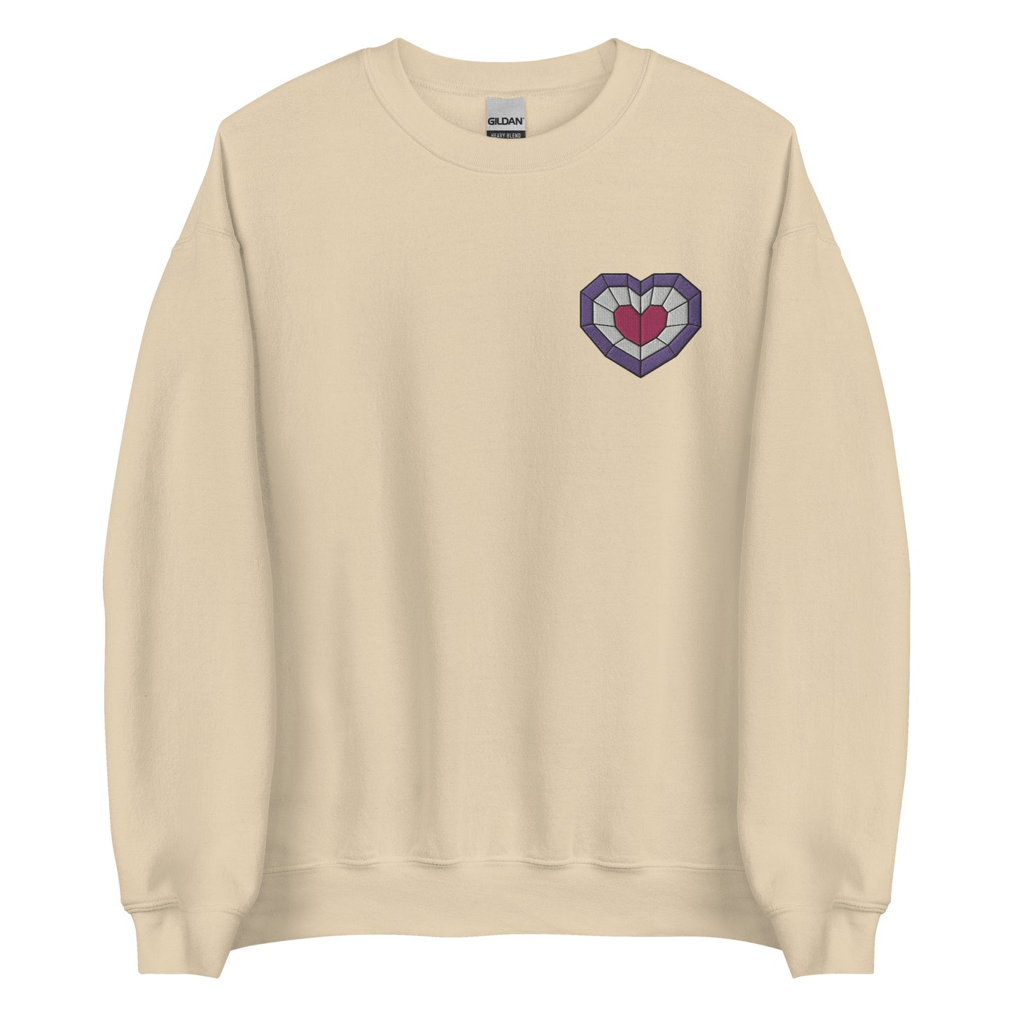 Stained Glass Pink Heart Sweatshirt