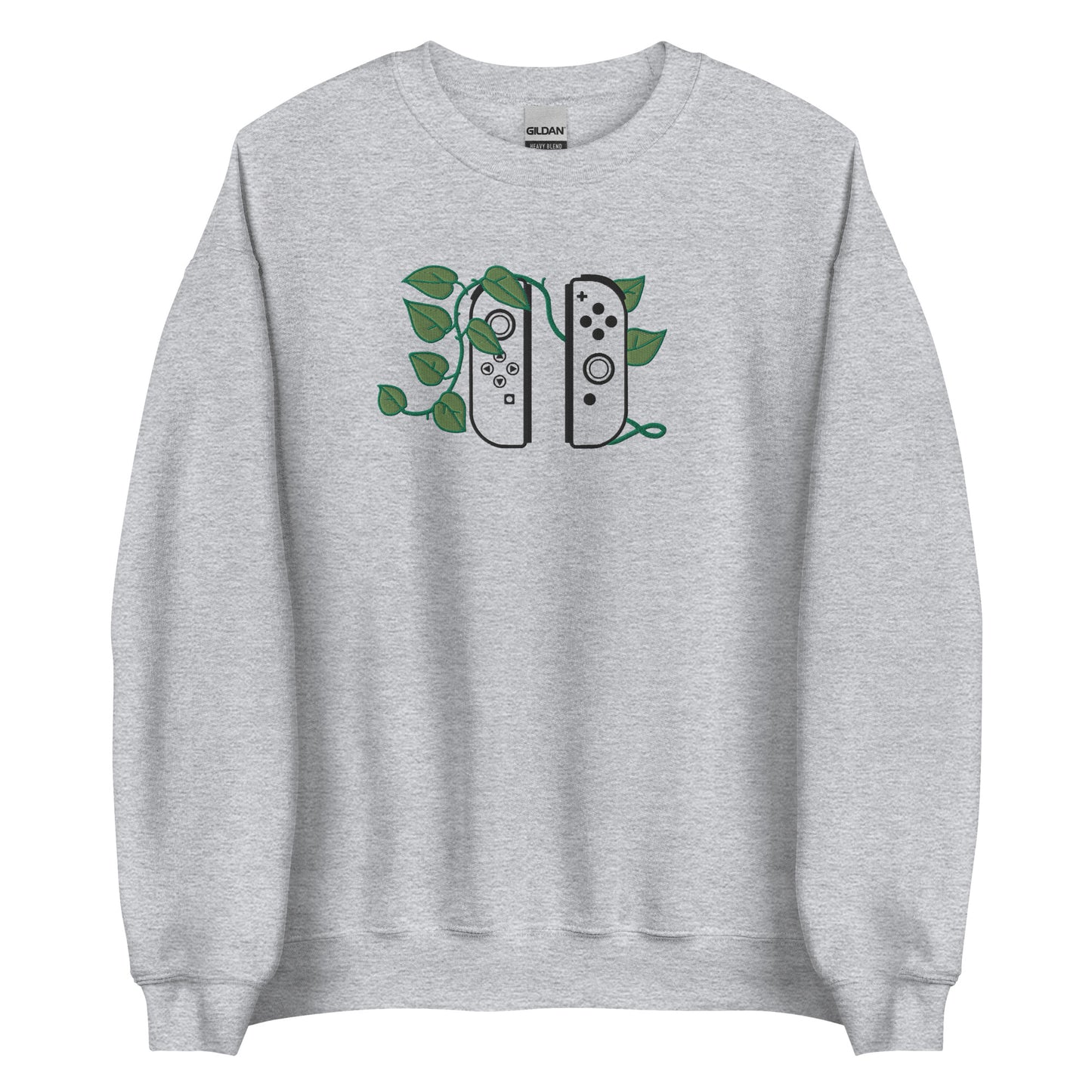 Joy Con Leaf Embroidered Crewneck Sweatshirt