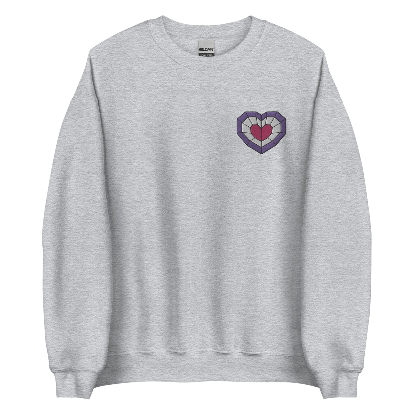 Stained Glass Pink Heart Sweatshirt