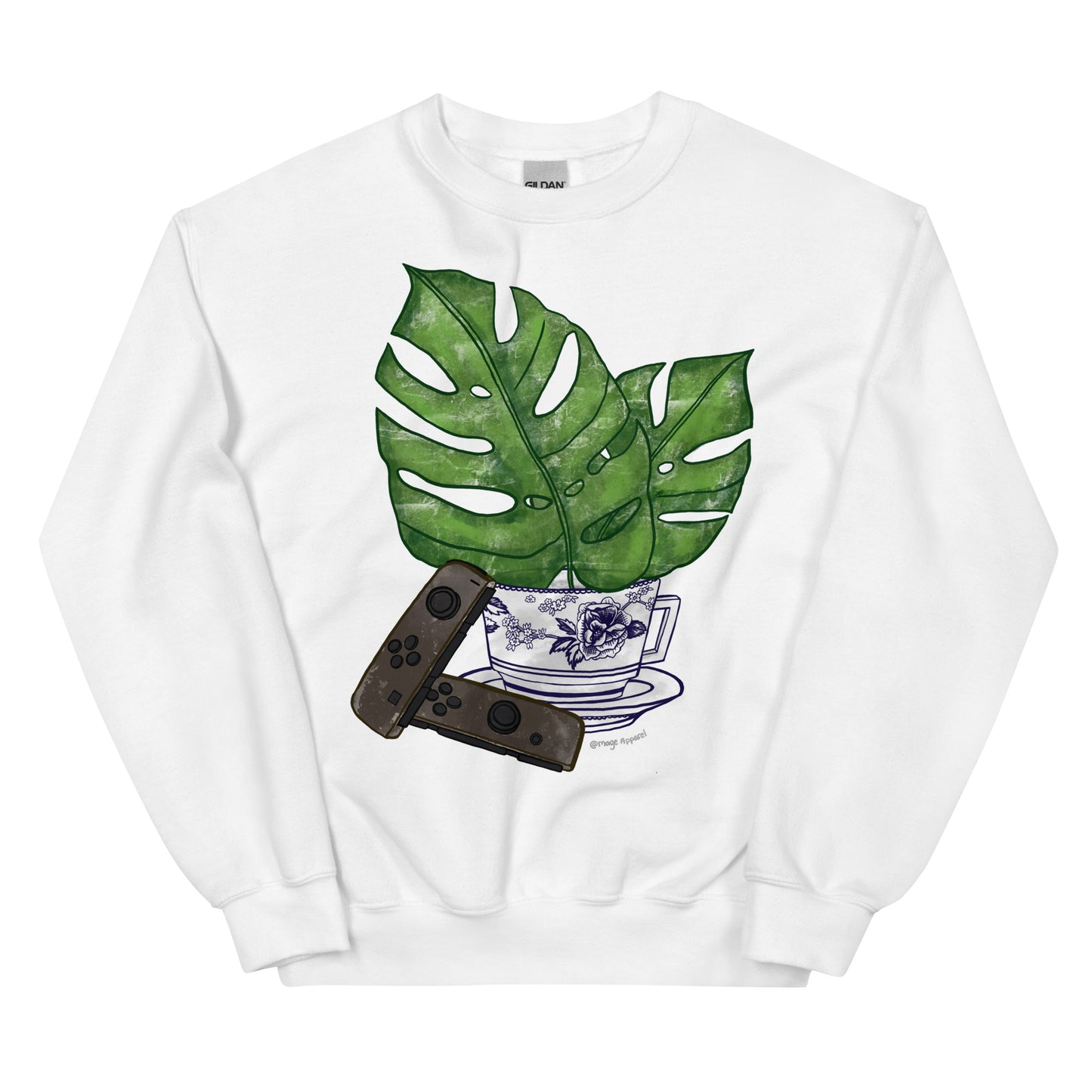 Cozy Monstera Gamer Sweatshirt