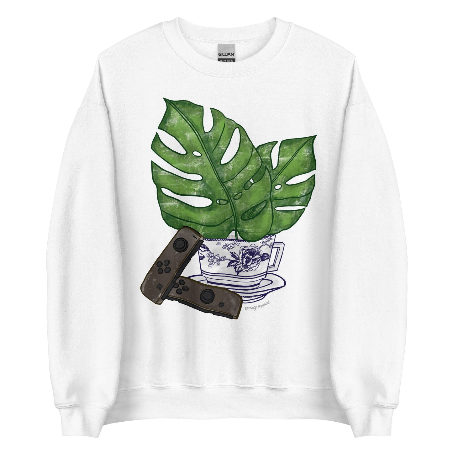 Cozy Monstera Gamer Sweatshirt