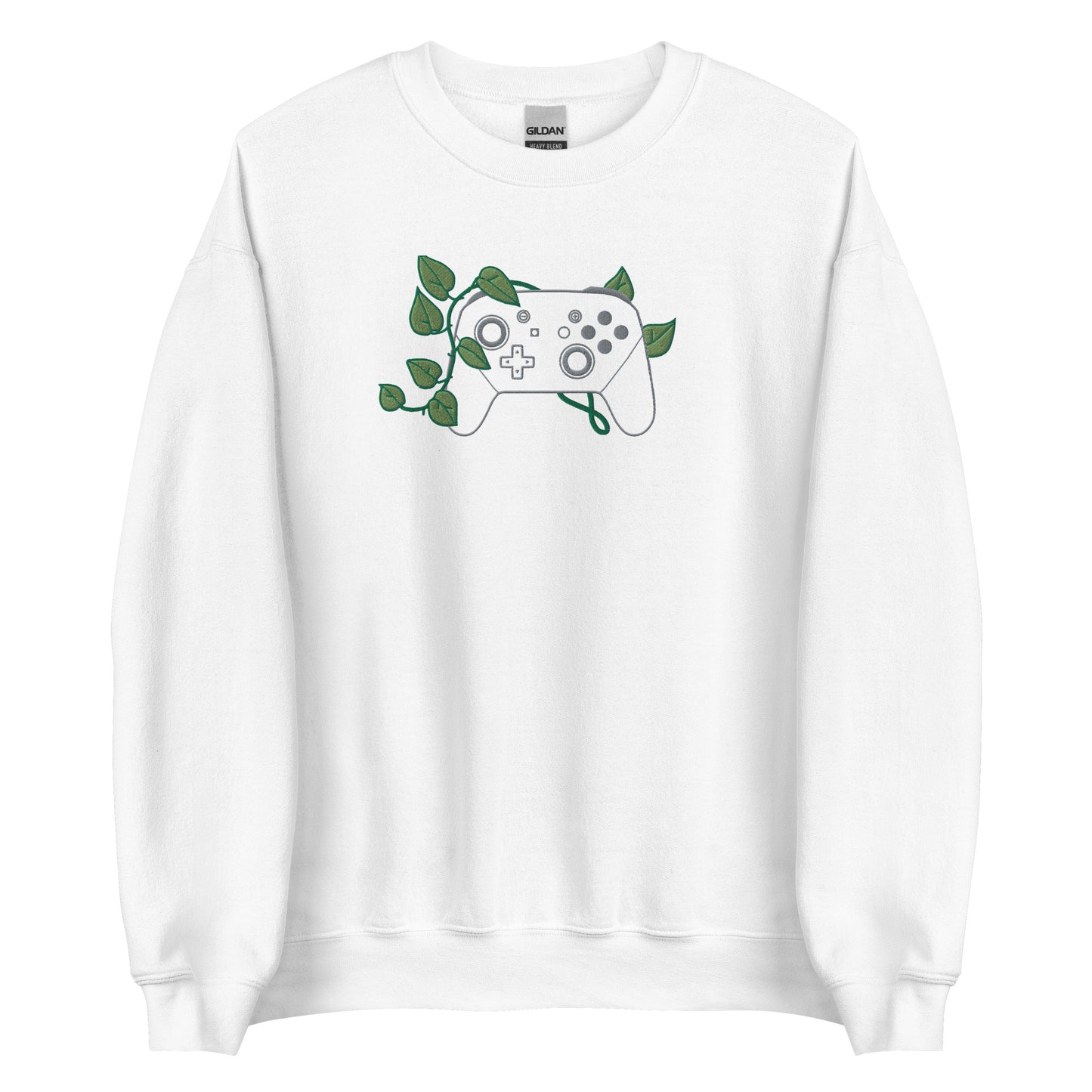 Controller Leaf Embroidered Crewneck Sweatshirt