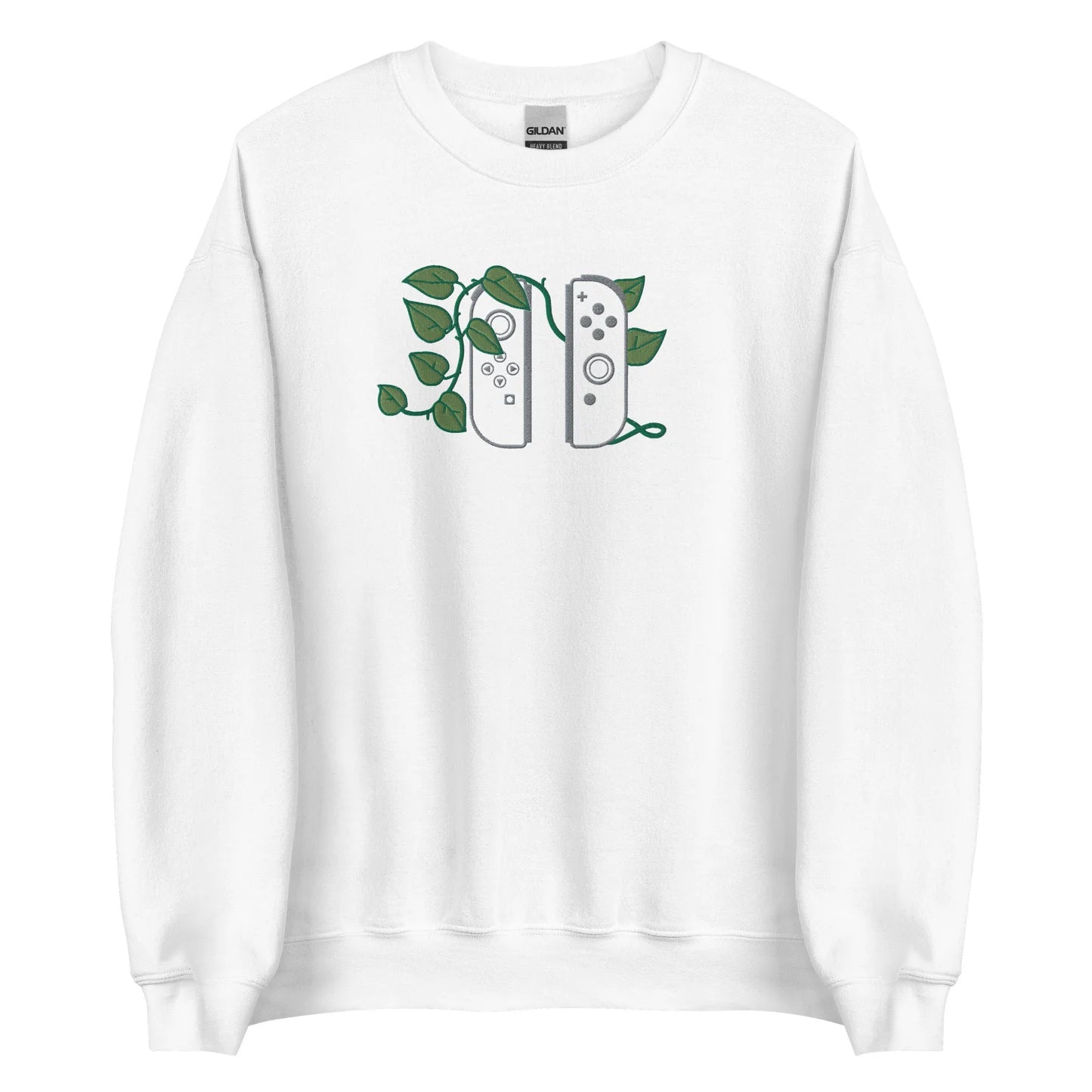 Joy Con Leaf Embroidered Crewneck Sweatshirt