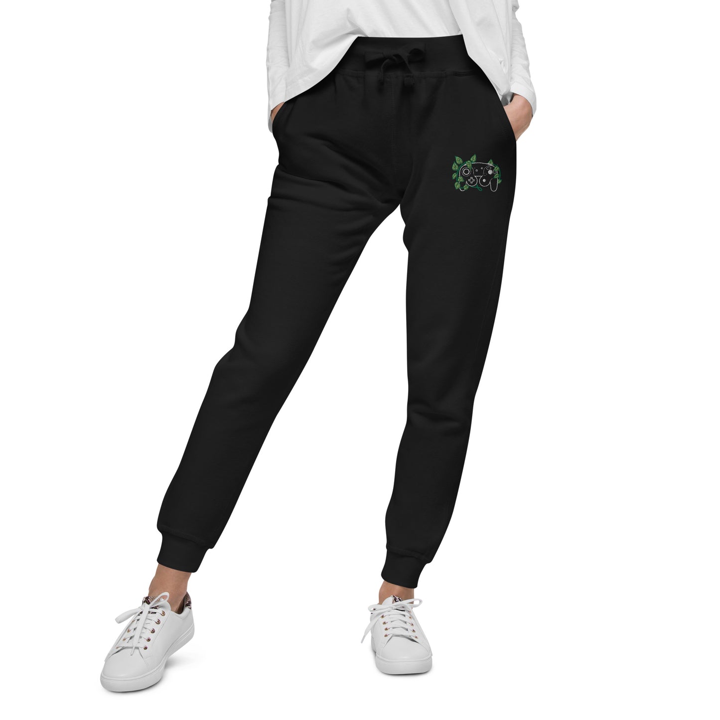 GC Leaf Embroidered Unisex Fleece Sweatpants