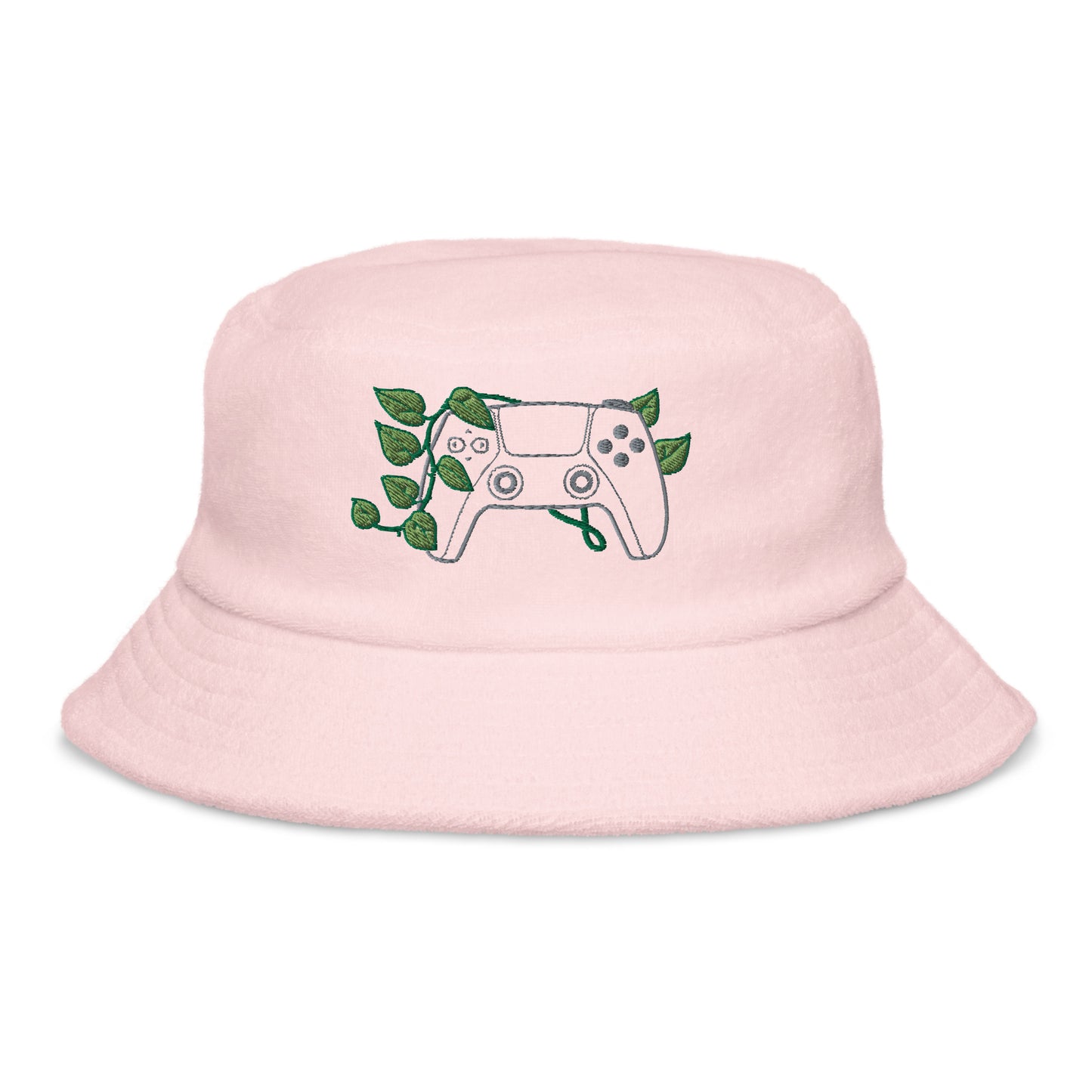 PS5 Leaf Embroidered Terry Bucket Hat