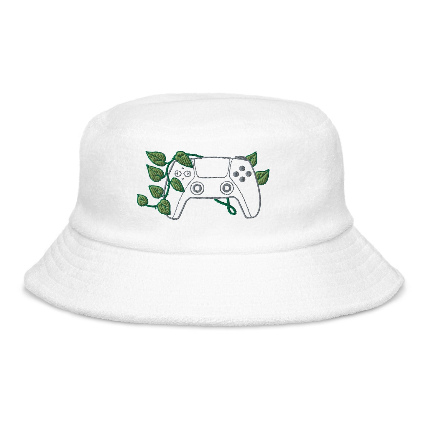 PS5 Leaf Embroidered Terry Bucket Hat