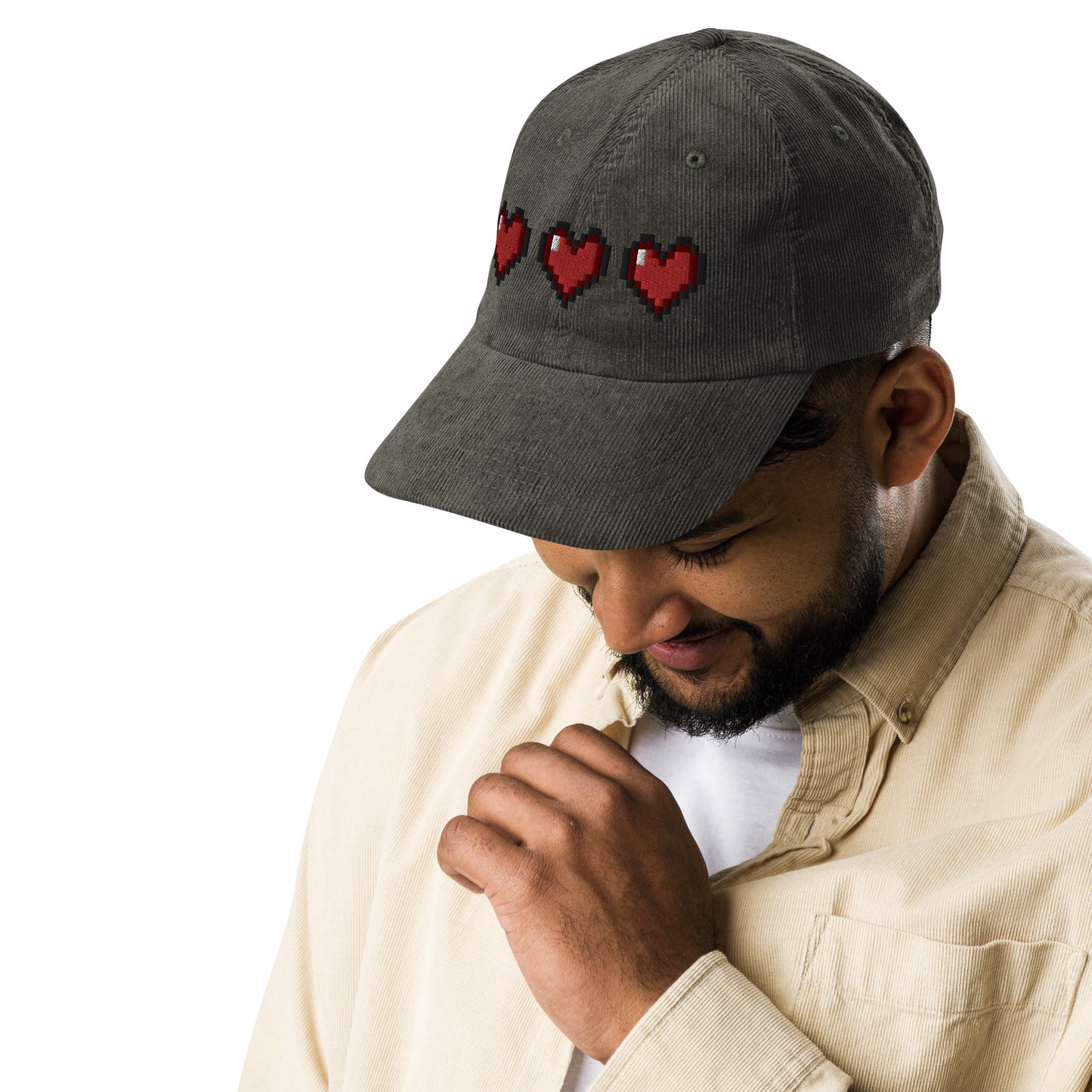 Life Hearts Corduroy Hat