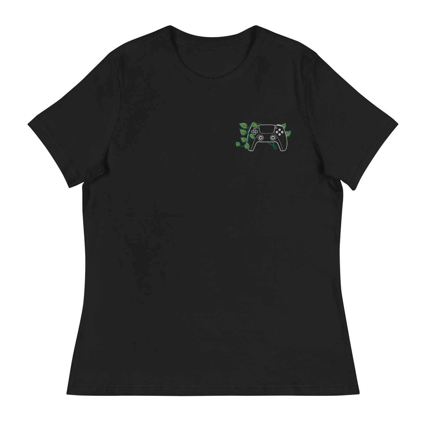 PS5 Leaf Embroidered Women's T-Shirt