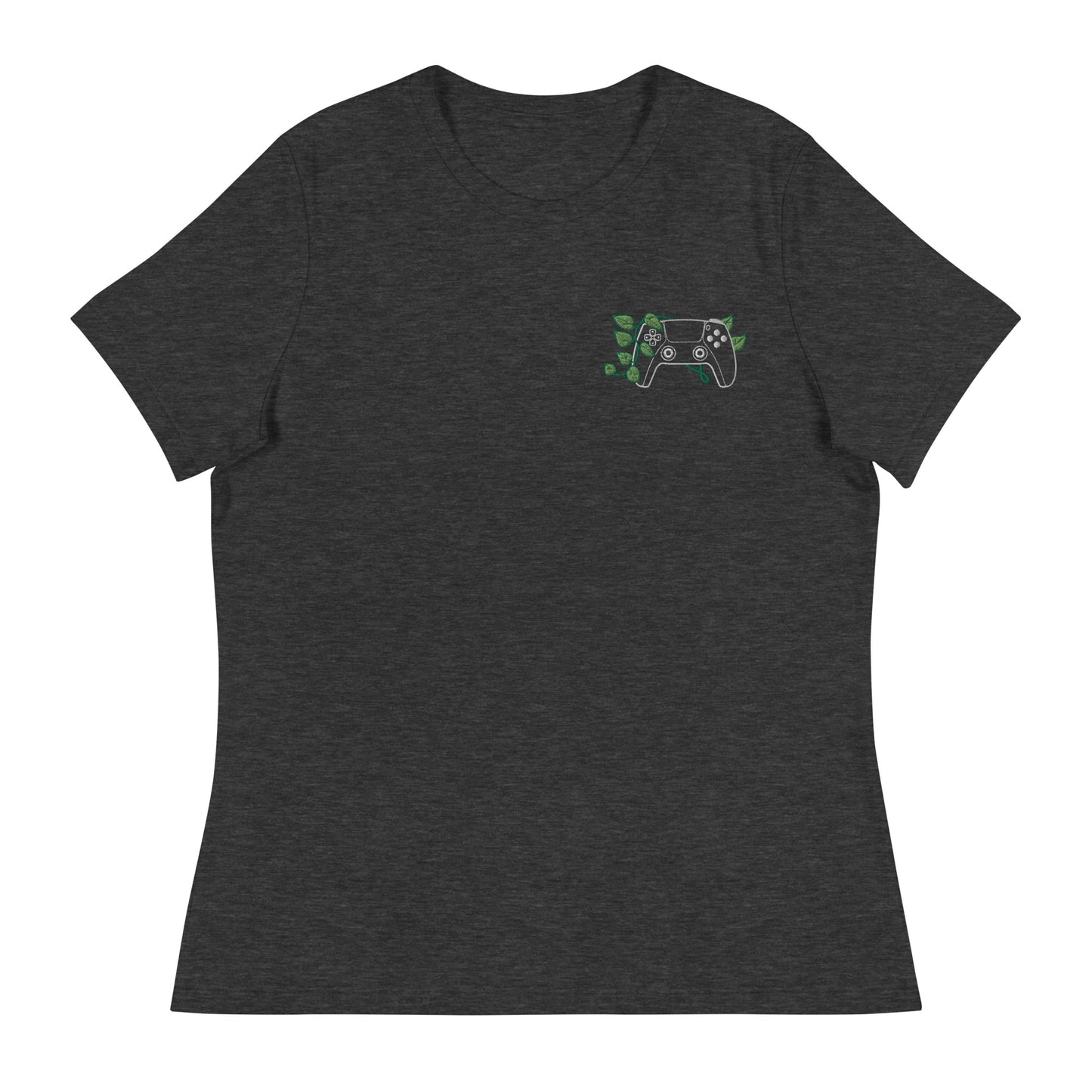 PS5 Leaf Embroidered Women's T-Shirt