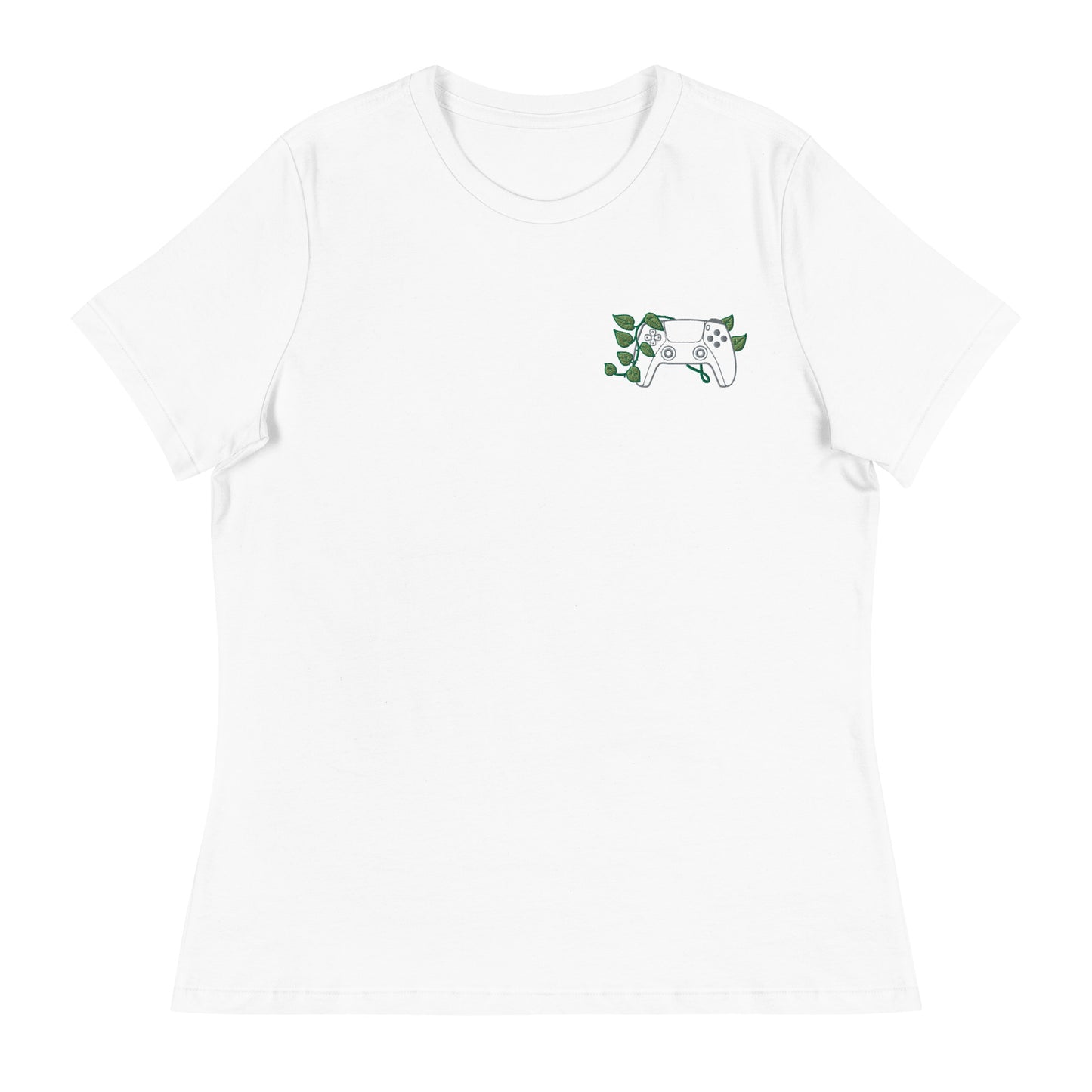 PS5 Leaf Embroidered Women's T-Shirt