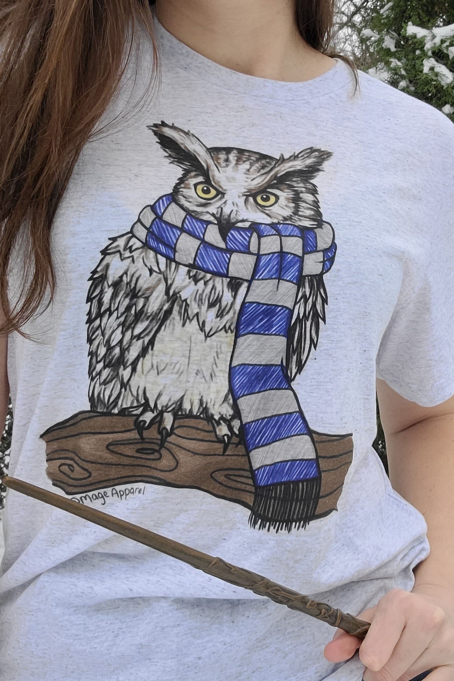 WISE OWL SCARF TEE