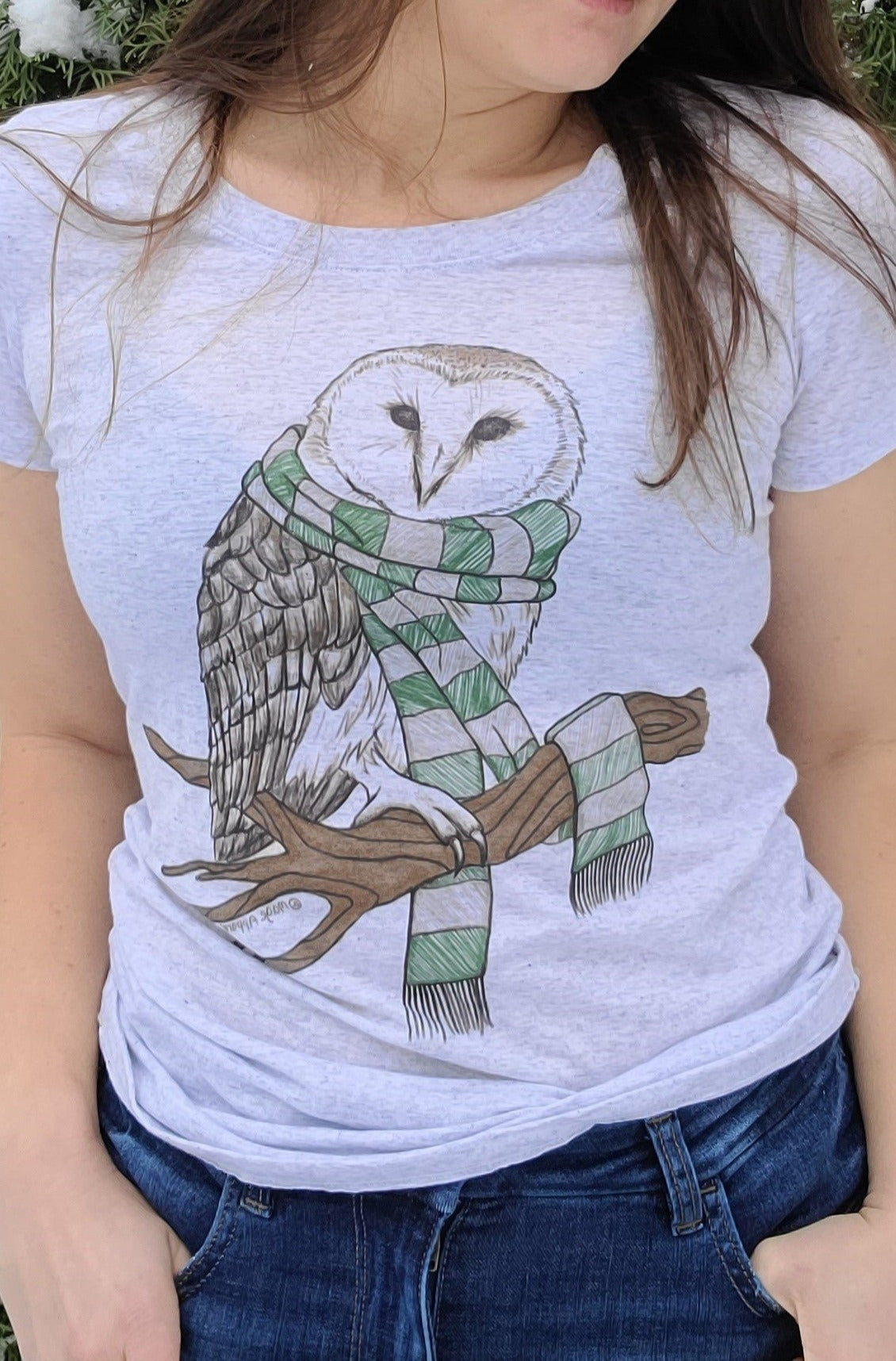 CUNNING OWL SCARF TEE