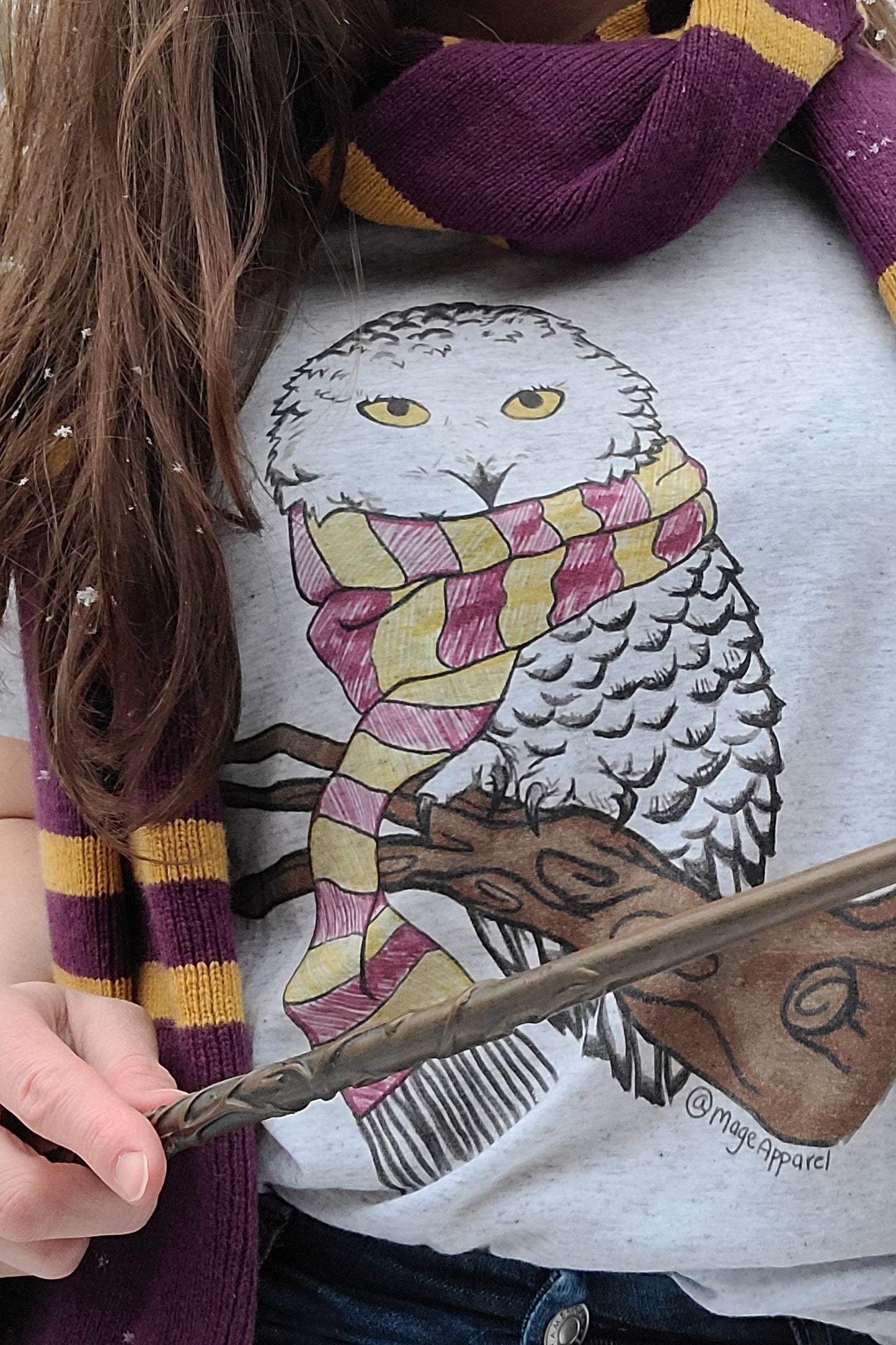 BRAVE OWL SCARF TEE