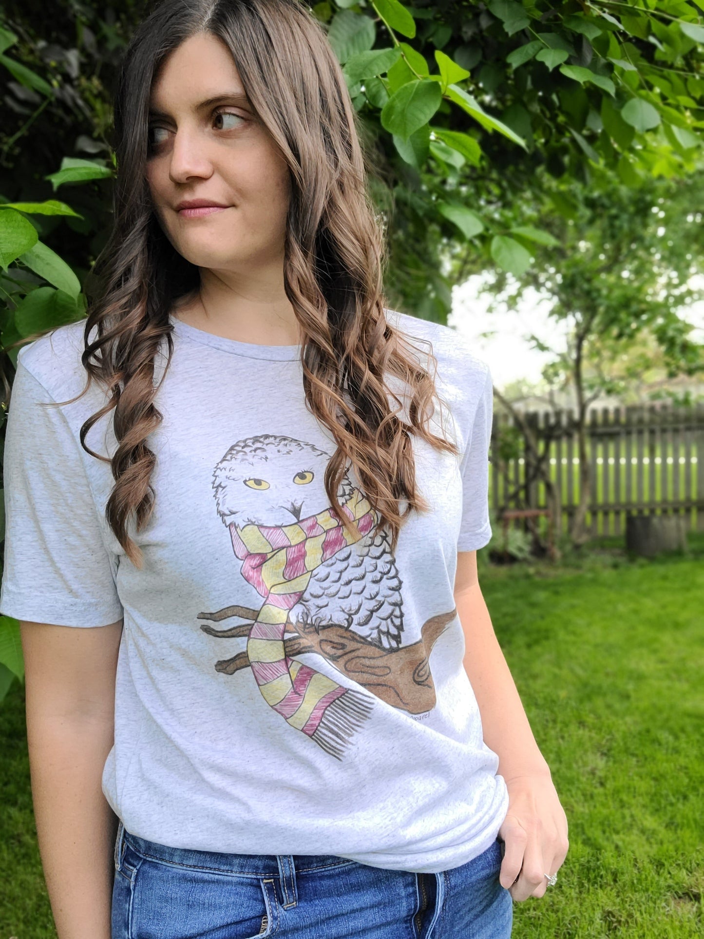 BRAVE OWL SCARF TEE